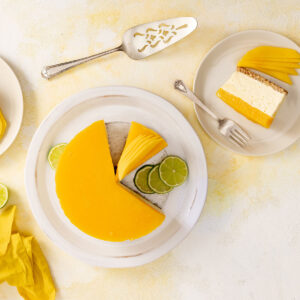 Cheesecake con mango.
