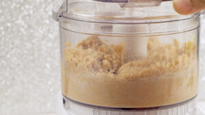 Making the cookie dough.