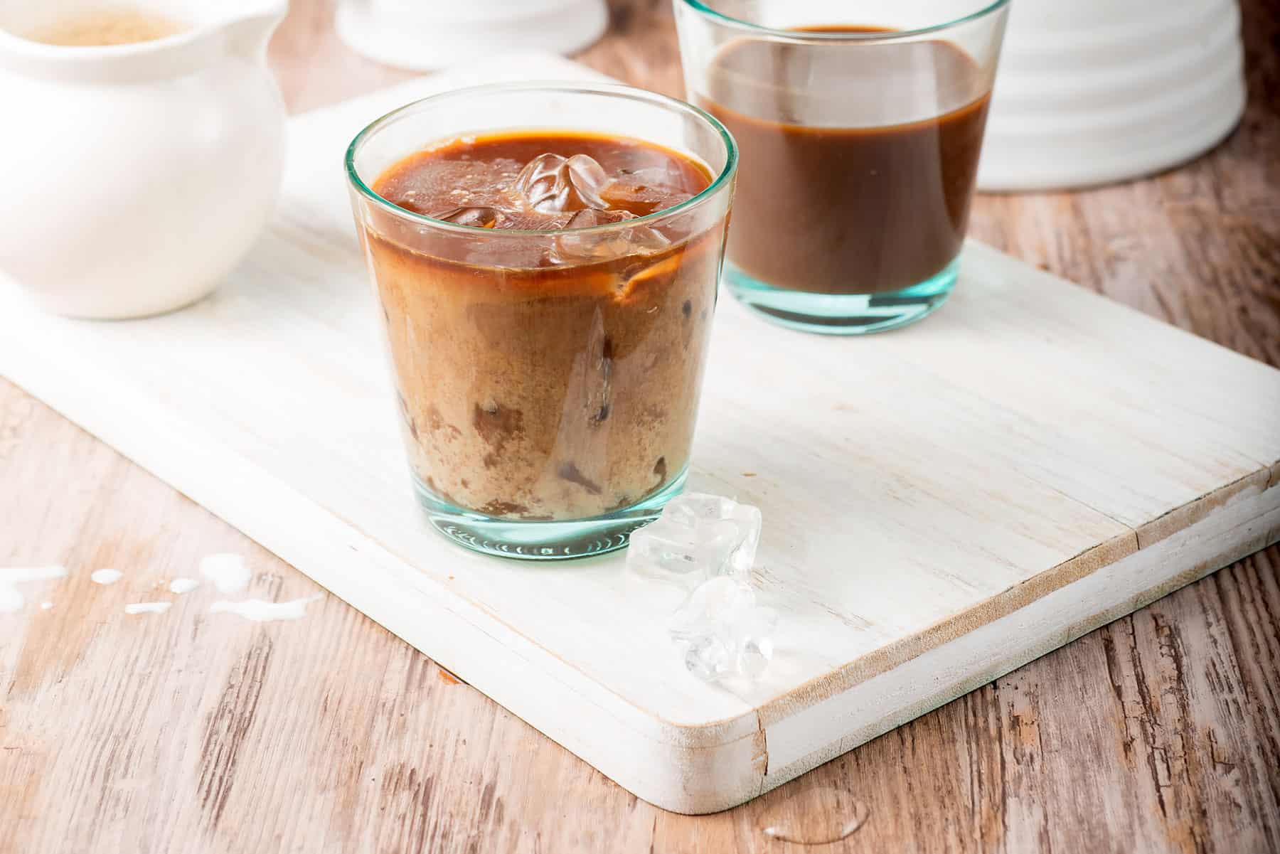 Easy, creamy, cold chocolate drink.