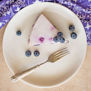 No bake blueberry cheesecake.