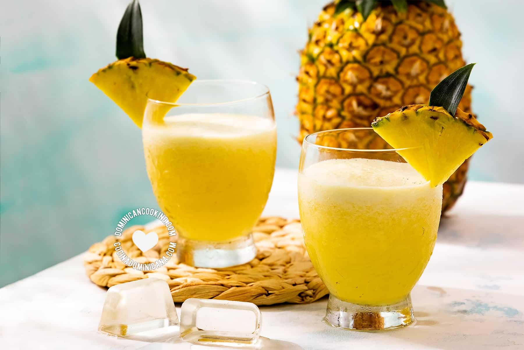 Pineapple and rice drink.