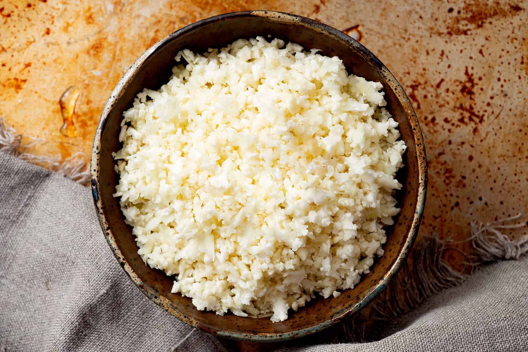 Cauliflower rice.
