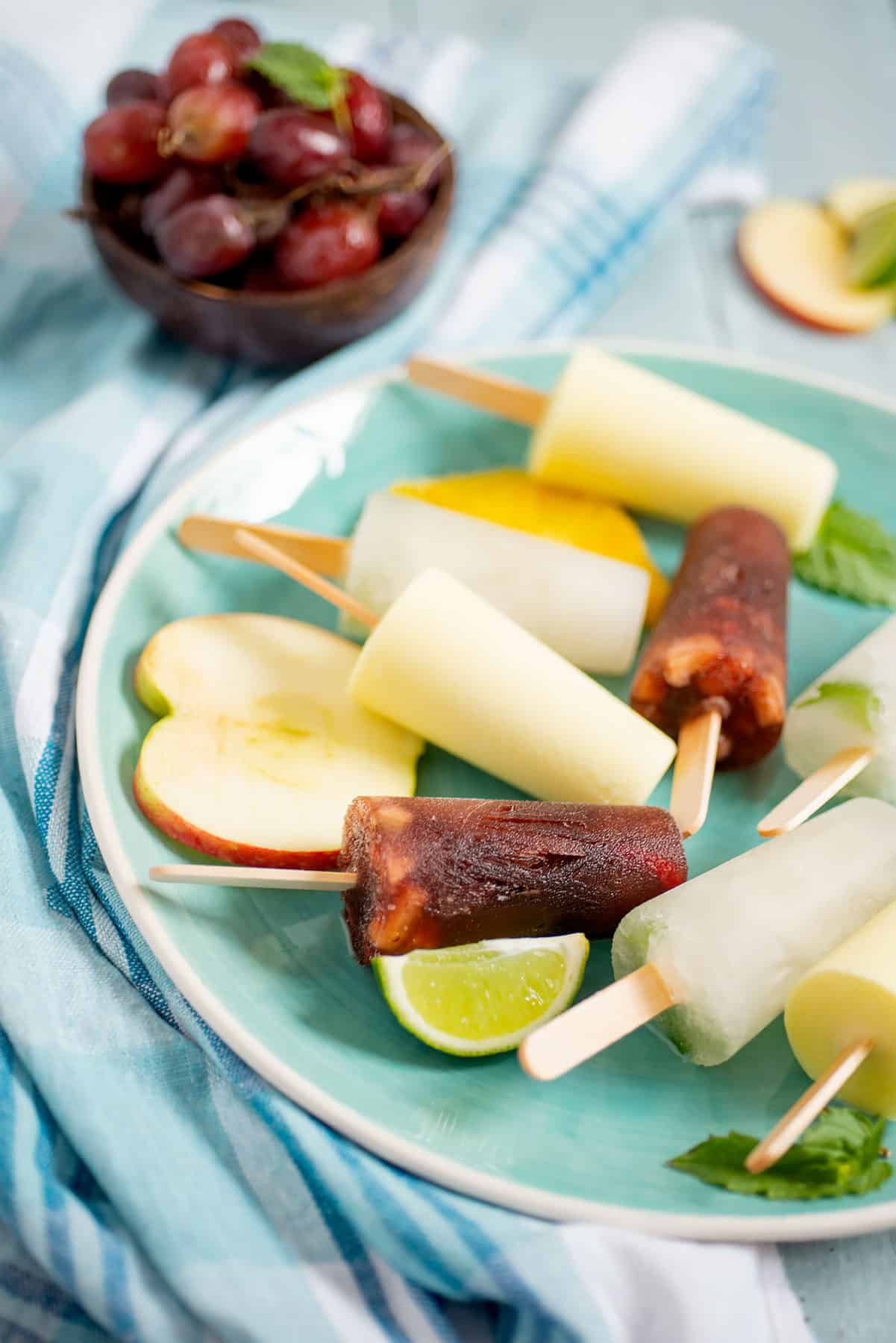 Boozy cocktail popsicles.