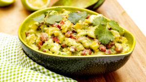 Beans, avocado and corn salad.