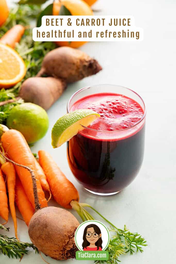 Beet and carrot juice.