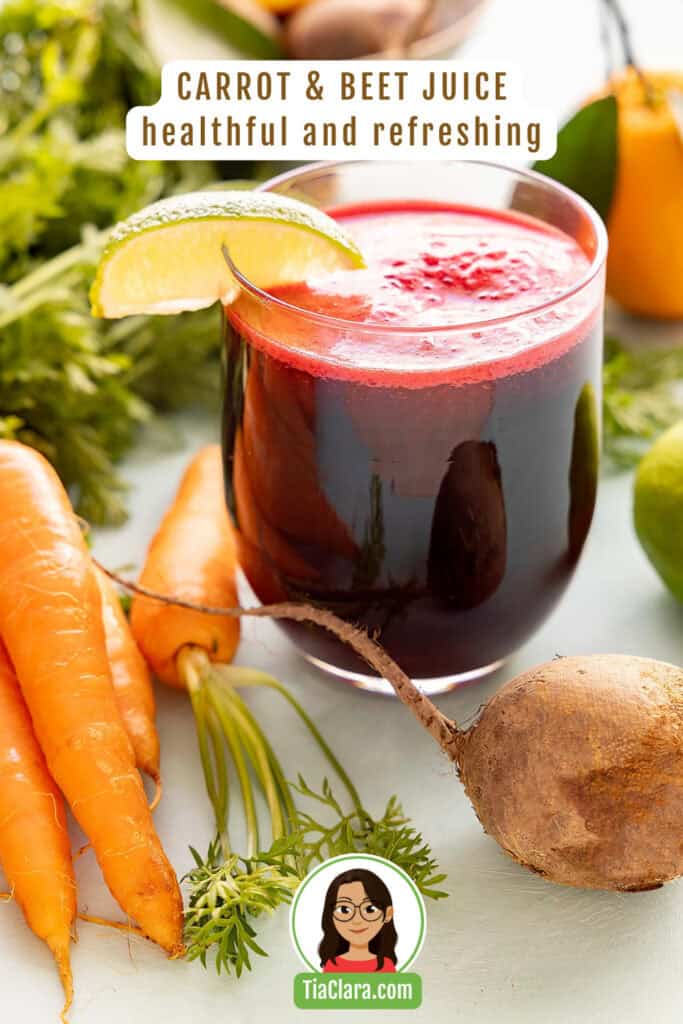 Carrot and beet juice.